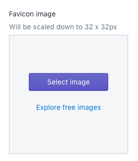 wybierz obrazek instalacji favicon w shopify