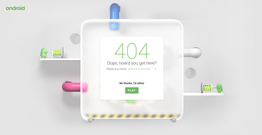 404 hata mesajı andriod
