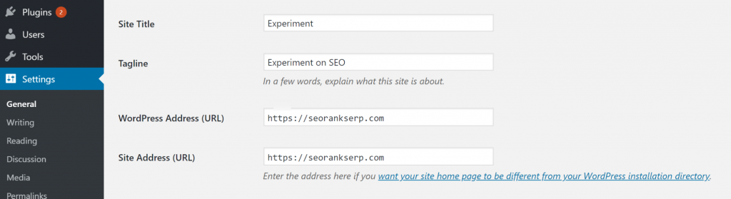 Como verificar a URL atual do seu site no WordPress